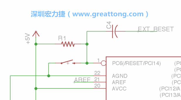 很多PCB設計者的設計不符合人體工學，他們使用很小的按鈕、不方便的元件配置和難以解讀的標簽，千萬不要變成這樣！這次我們的設計有一個大小合適的重置按鈕（reset button）和可以清楚辨認是否已經接上電源的LED指示燈。